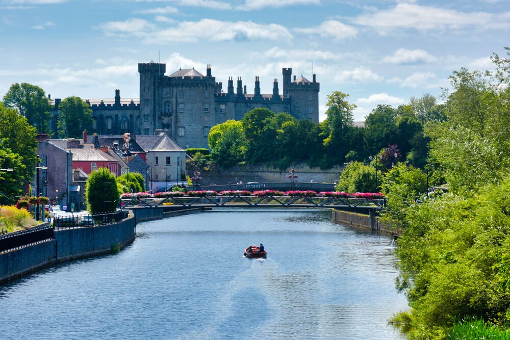 Kilkenny Castle by River Nore Courtesy Luke Myers Medieval castle Kilkenny Ireland